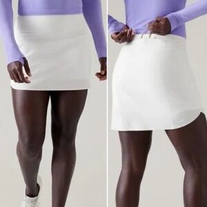 Athleta Run With It Skort White Sz 3X Tennis Skirt